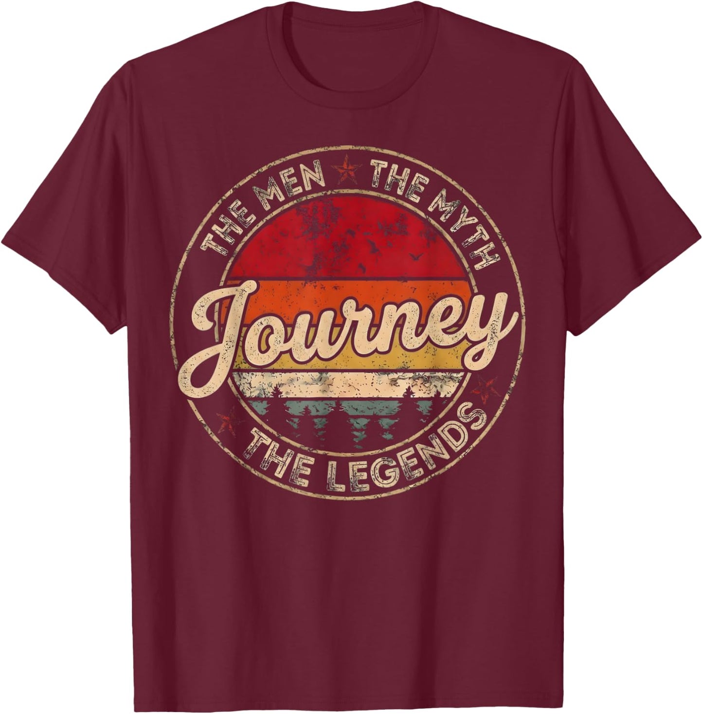 Vintage The Men The Myth Journey Legends Gifts Women T-Shirt - T-Shirt | Maroon