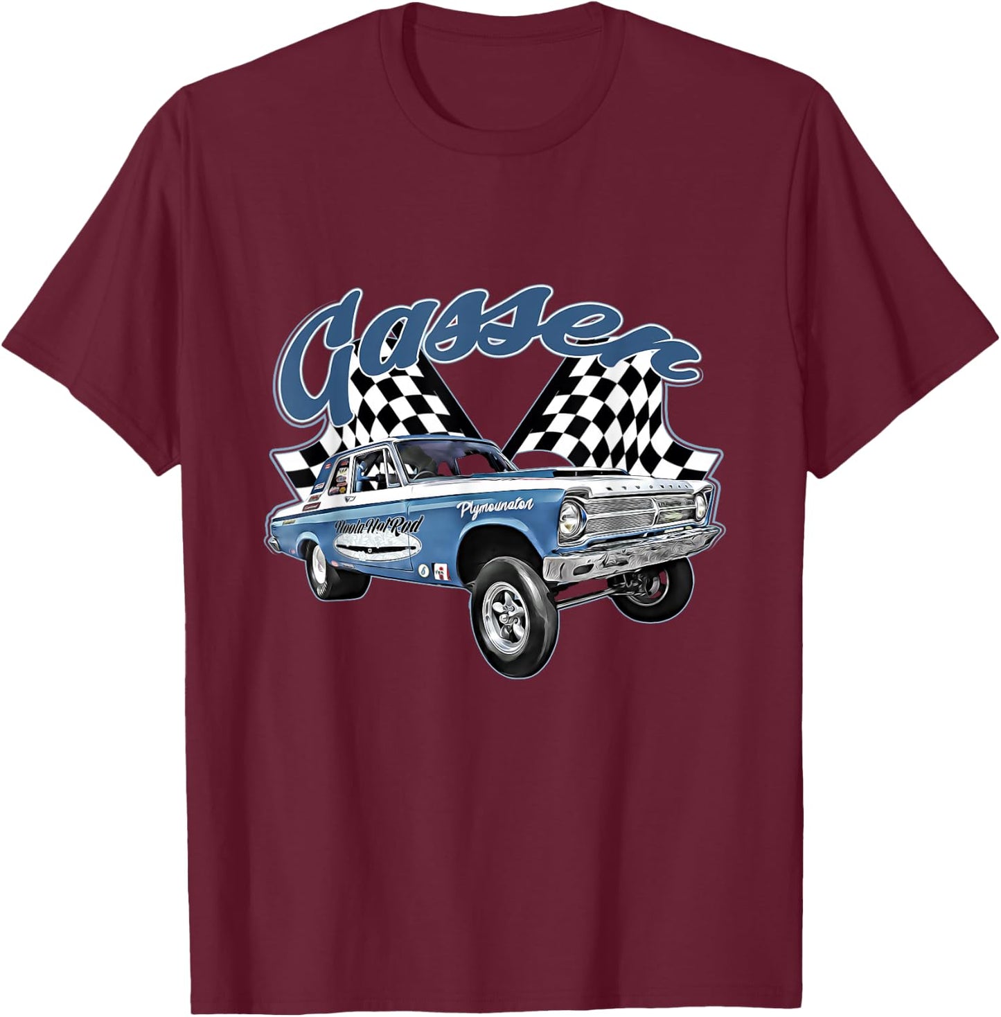 1965 Belvedere Gasser,Dragster,Dragrace,Hot Rod,Muscle Car T-Shirt - T-Shirt | Maroon