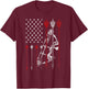 Archery Archer Usa American Flag Vintage Arrow Compound Bow T-Shirt - T-Shirt | Maroon