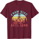 Retro Vintage From Disc Until Dawn Golf Frolf Frisbee Sport T-Shirt - T-Shirt | Maroon