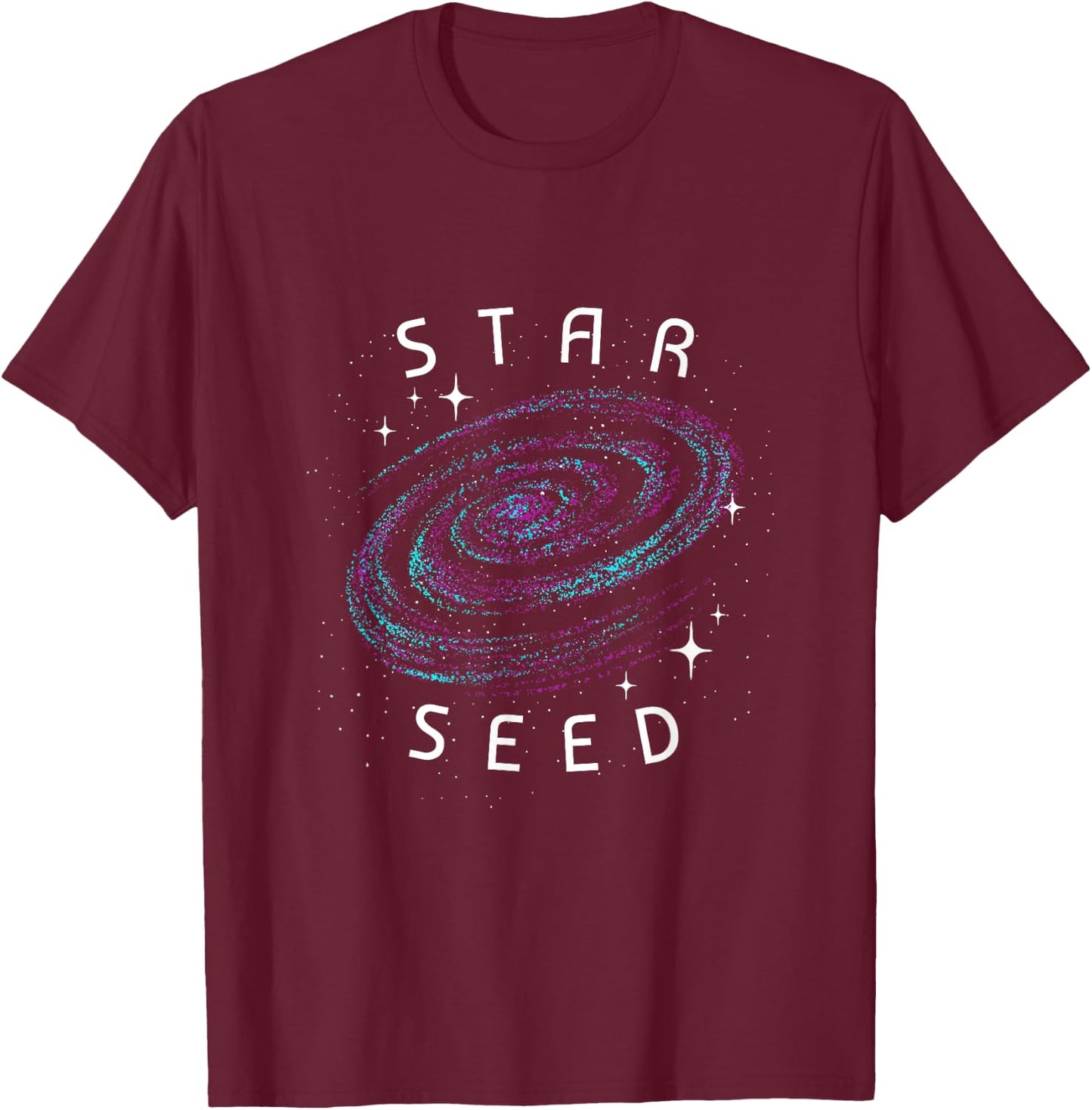 Aesthetic Galaxy Nebula Universe Indigo Starseed T-Shirt - T-Shirt | Maroon