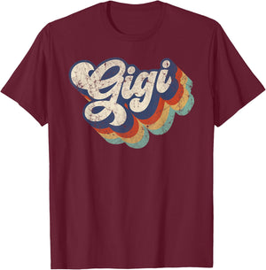 Retro Cute Gigi for Grandma Best Gigi Ever Mother's Day Small T-Shirt - T-Shirt | Maroon