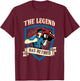 The Legend Has Retired Auto Mechanic Retirement Gift T-Shirt - T-Shirt | Maroon
