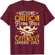 Mechanic Caution Flying Tools And Offensive Language Likely T-Shirt - T-Shirt | Maroon