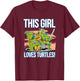 Mademark x Teenage Mutant Ninja Turtles - This Girl Loves Turtles T-Shirt - T-Shirt | Maroon