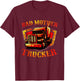 Bad Mother Trucker - Semi Truck Driver Big Rig Trucking T-Shirt - T-Shirt | Maroon