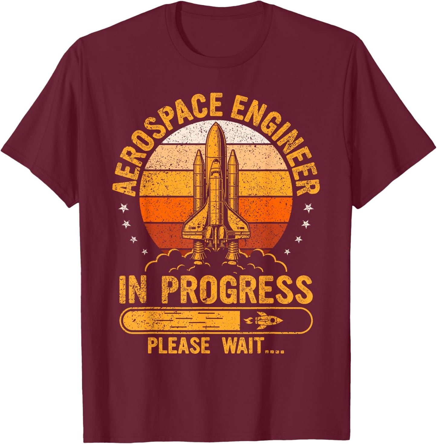 Future Aerospace Engineer In Progress Engineering Student T-Shirt - T-Shirt | Maroon