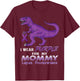 I Wear Purple for My Mommy - Lupus Awareness Dinosaur T-Shirt - T-Shirt | Maroon