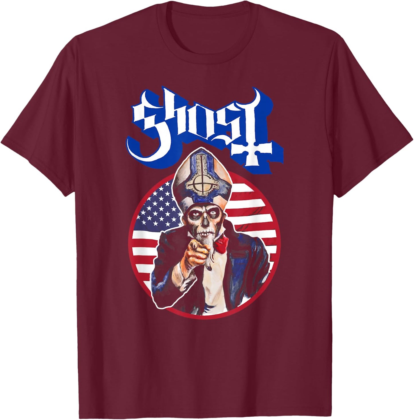 Ghost - Papa Wants You USA T-Shirt - T-Shirt | Maroon