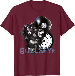 Marvel Retro Bullseye Collage Action Portrait T-Shirt - T-Shirt | Maroon