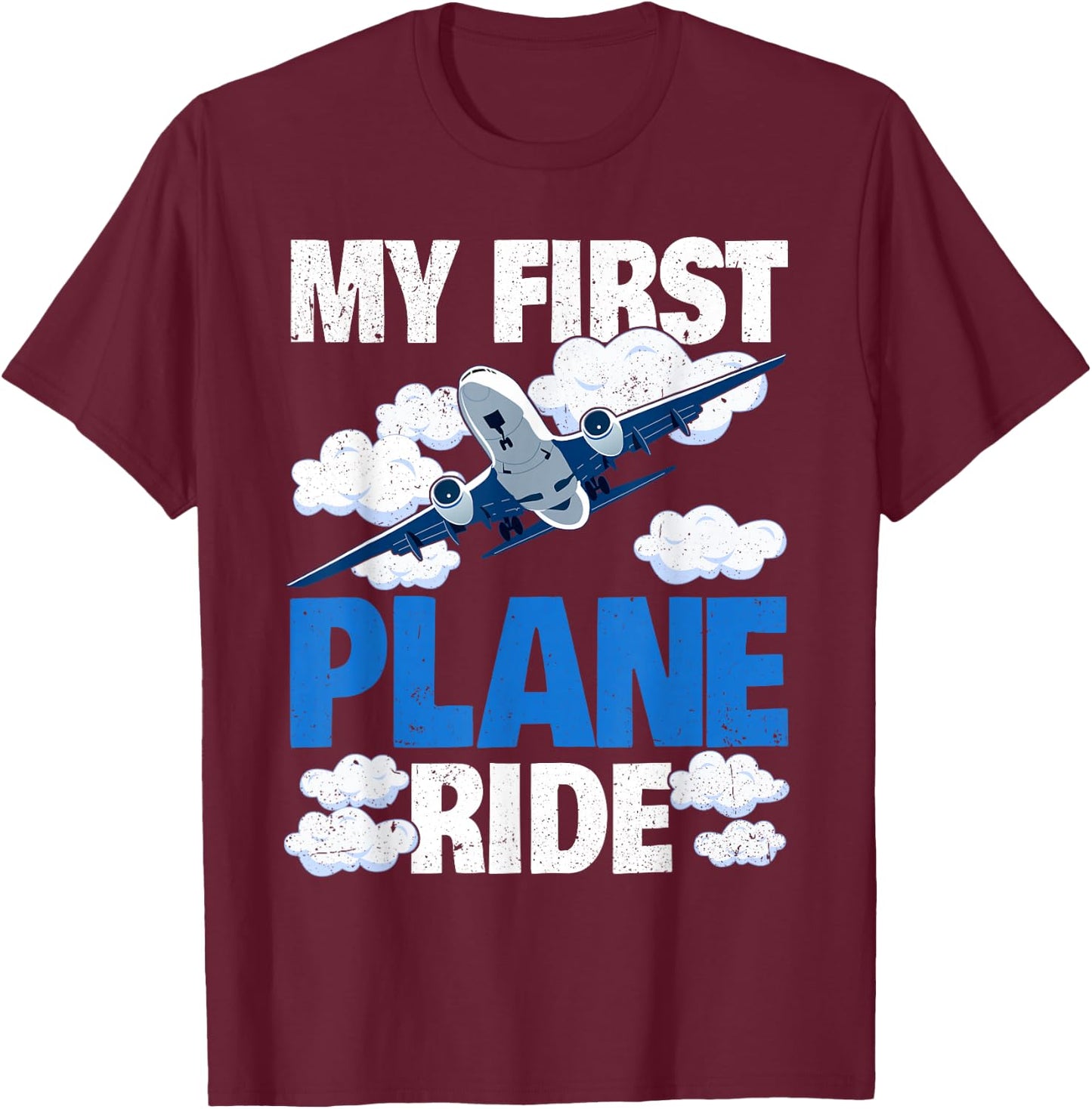 My First Plane Ride T-Shirt - T-Shirt | Maroon