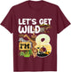 8 Year Old Zoo Birthday Safari Jungle Animal 8th B-day T-Shirt - T-Shirt | Maroon
