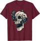 Vintage Skull Gym T-Shirt - T-Shirt | Maroon