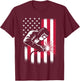Welder USA American Flag Patriotic Welding T-Shirt - T-Shirt | Maroon