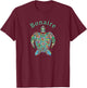 Bonaire Tribal Turtle T-Shirt - T-Shirt | Maroon