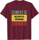 Helicopter Mechanic T-Shirt - T-Shirt | Maroon