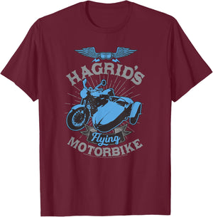 Harry Potter Hagrid's Flying Motorbike Small T-Shirt - T-Shirt | Maroon