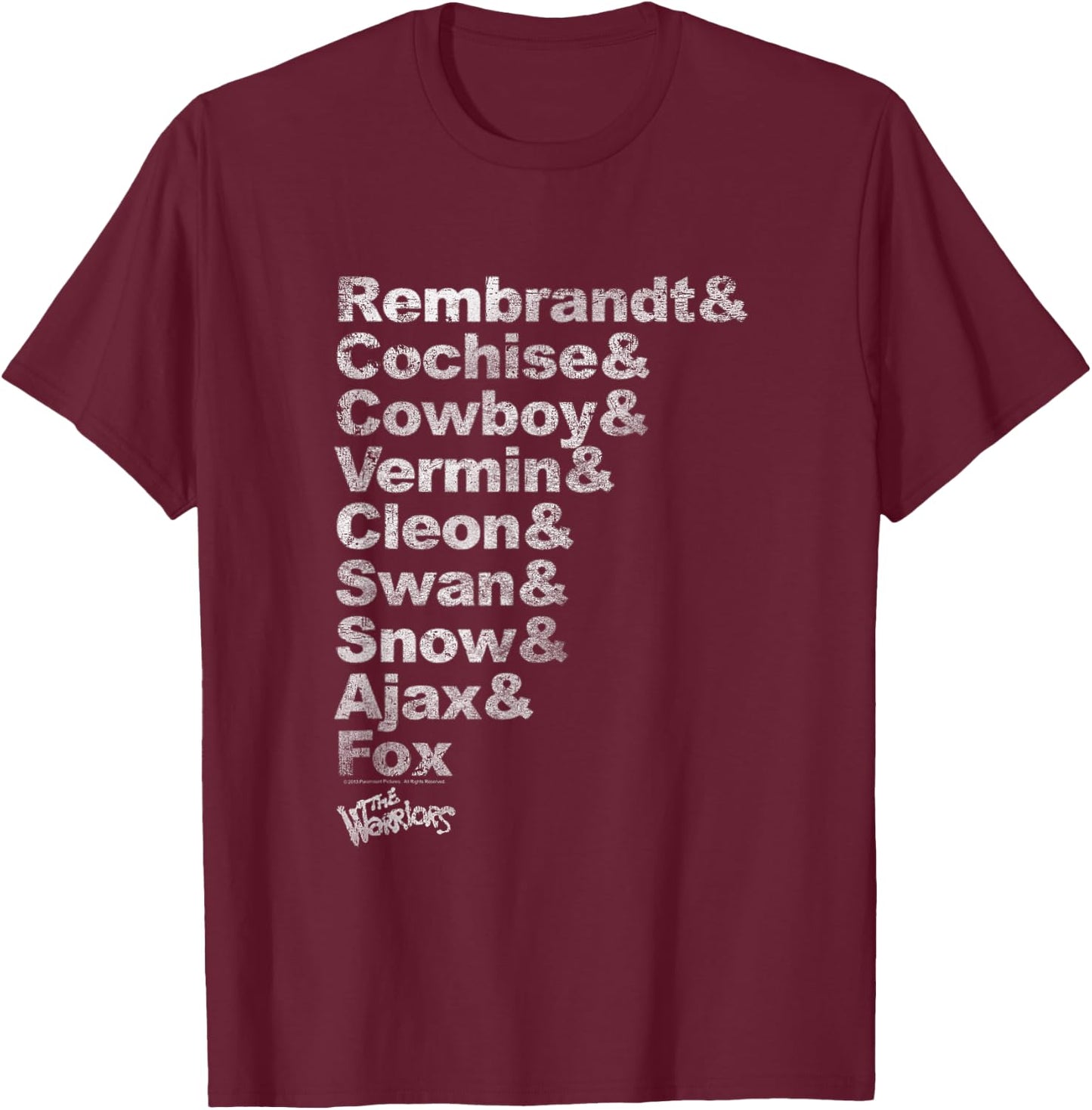 Warriors Roster T-Shirt - T-Shirt | Maroon
