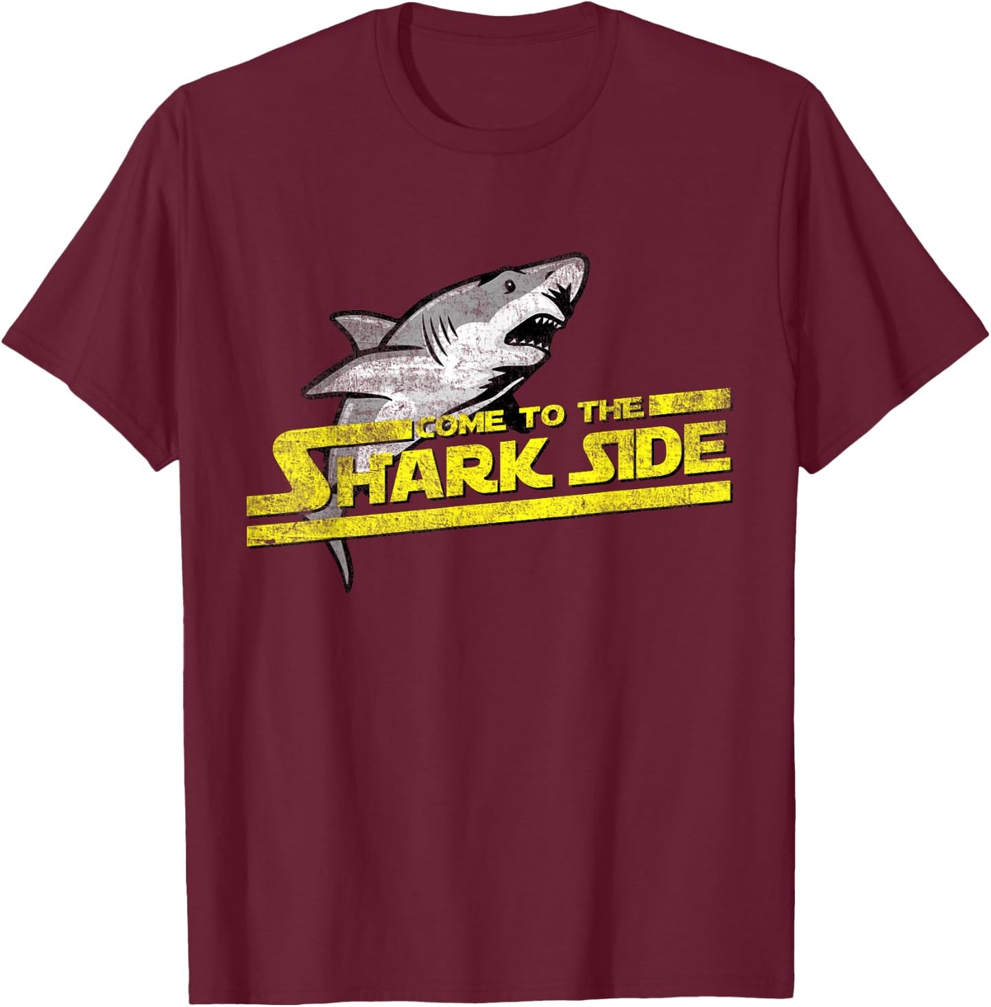 Come To The Shark Side - Funny Shark Shirt Gift T-Shirt - T-Shirt | Maroon