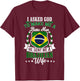 I Love my Brazilian Wife Anniversary for Husband T-Shirt - T-Shirt | Maroon