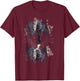 Nature Wildlife Outdoors Reflection Tree Forest T-Shirt - T-Shirt | Maroon