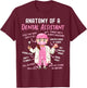 Dental Assistant Anatomy T-Shirt - T-Shirt | Maroon
