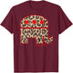 Cute Republican Elephant Leopard Print Conservative Patriot T-Shirt - T-Shirt | Maroon