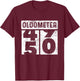 Auto Mechanic 50th Birthday Oldometer Odometer High Mileage T-Shirt - T-Shirt | Maroon