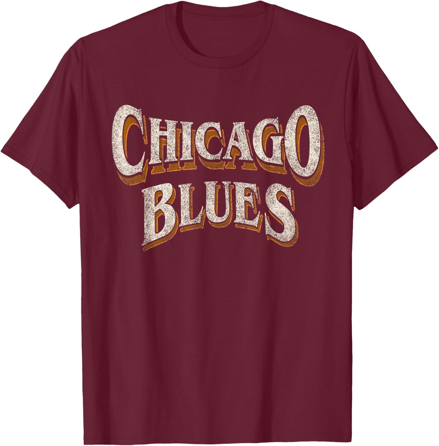 Vintage Chicago Blues T-Shirt - T-Shirt | Maroon