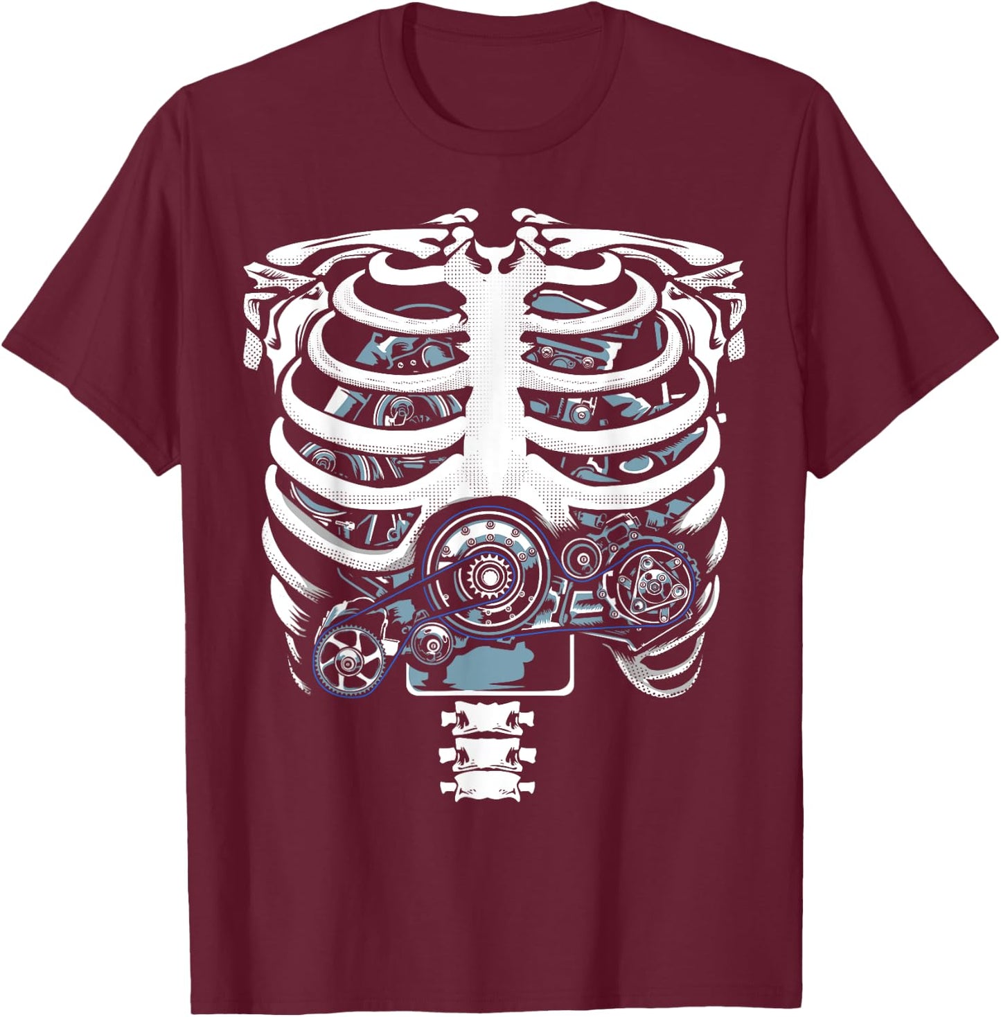 Funny Mechanic Designs Dad Car Enthusiasts Engineers T-Shirt - T-Shirt | Maroon