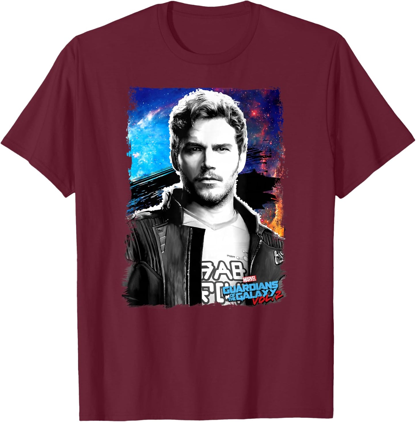 Marvel Guardians Of The Galaxy 2 Star Lord T-Shirt - T-Shirt | Maroon