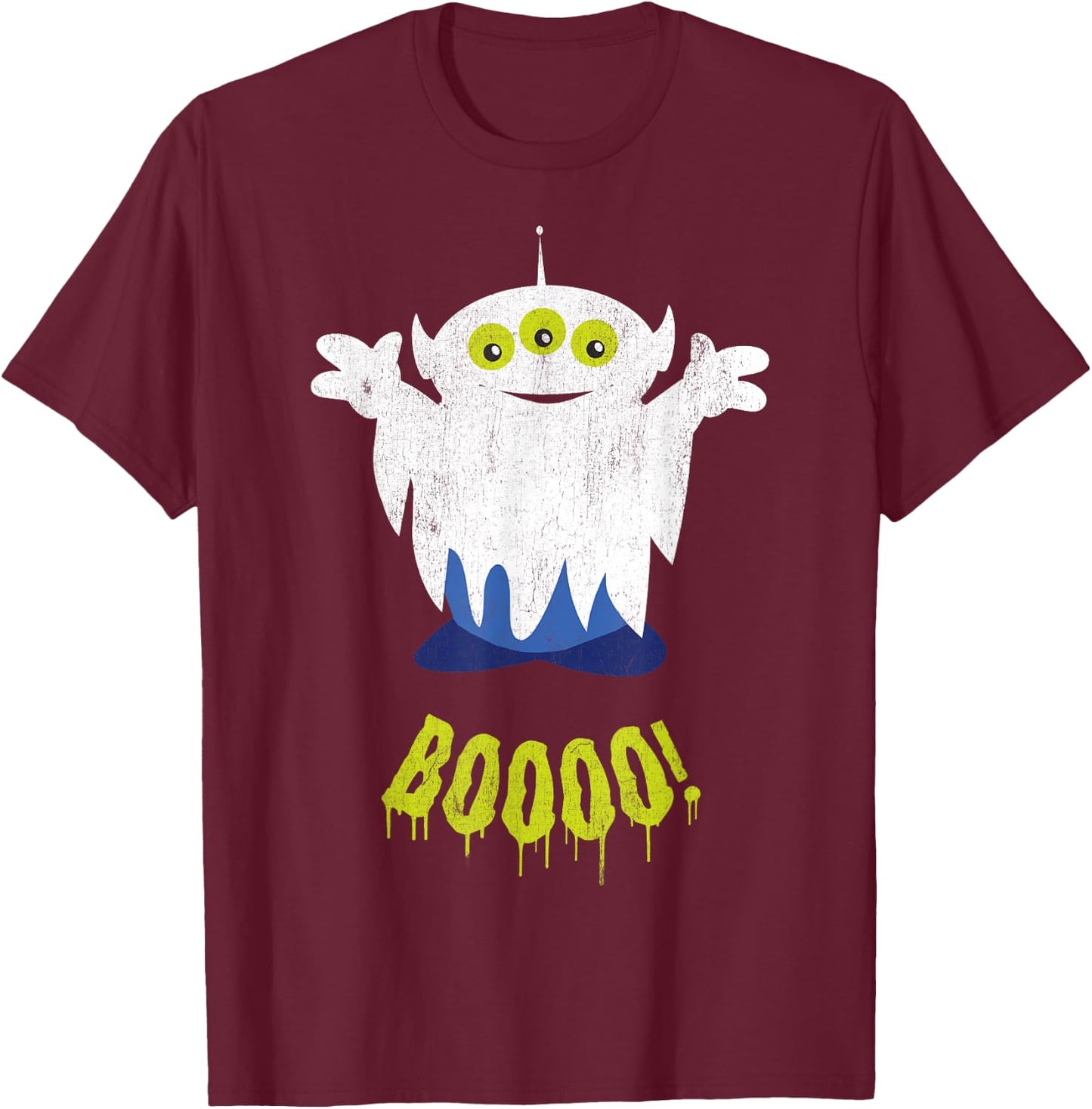 Disney Pixar Toy Story Booo!! Alien Ghost Costume Halloween T-Shirt - T-Shirt | Maroon