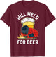 Welder Will Weld for Beer Welding T-Shirt - T-Shirt | Maroon