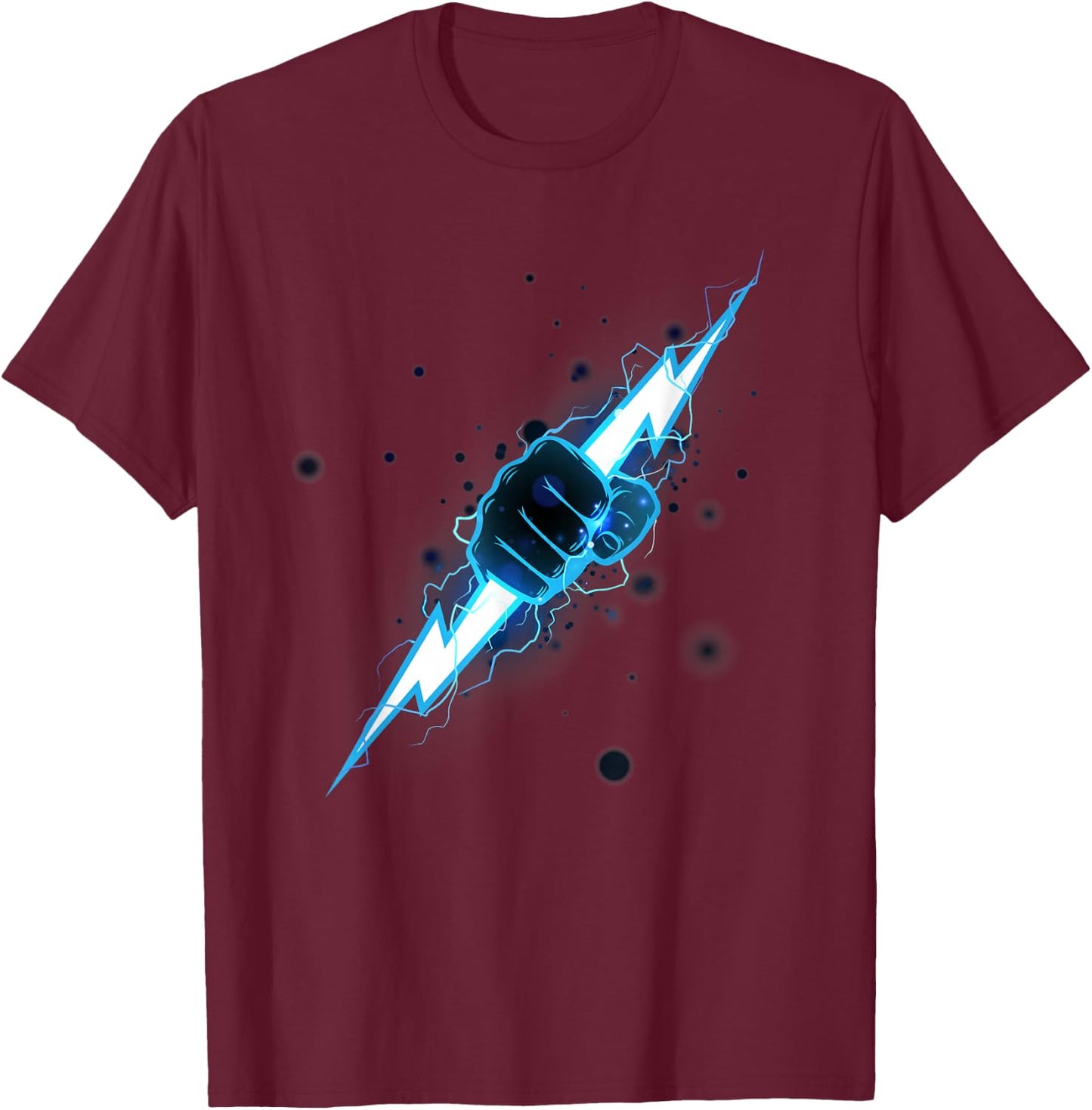 Lightning Lightning Power Electricity Storm Lightning T-Shirt - T-Shirt | Maroon