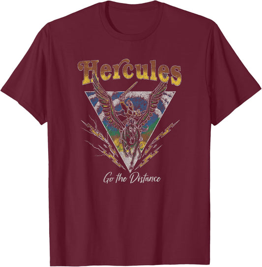 Disney Hercules Vintage Concert Go The Distance T-Shirt - T-Shirt | Maroon