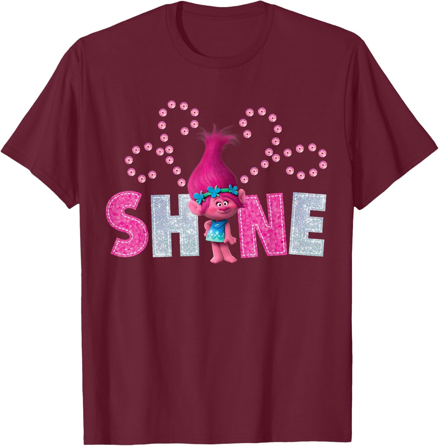 DreamWorks Trolls Poppy Shine T-Shirt - T-Shirt | Maroon