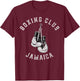 Boxing Club Jamaica Gloves Fighter T-Shirt - T-Shirt | Maroon