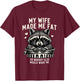 My Wife Made Me Fat So Nobody Else Would Want Me Raccoon T-Shirt - T-Shirt | Maroon