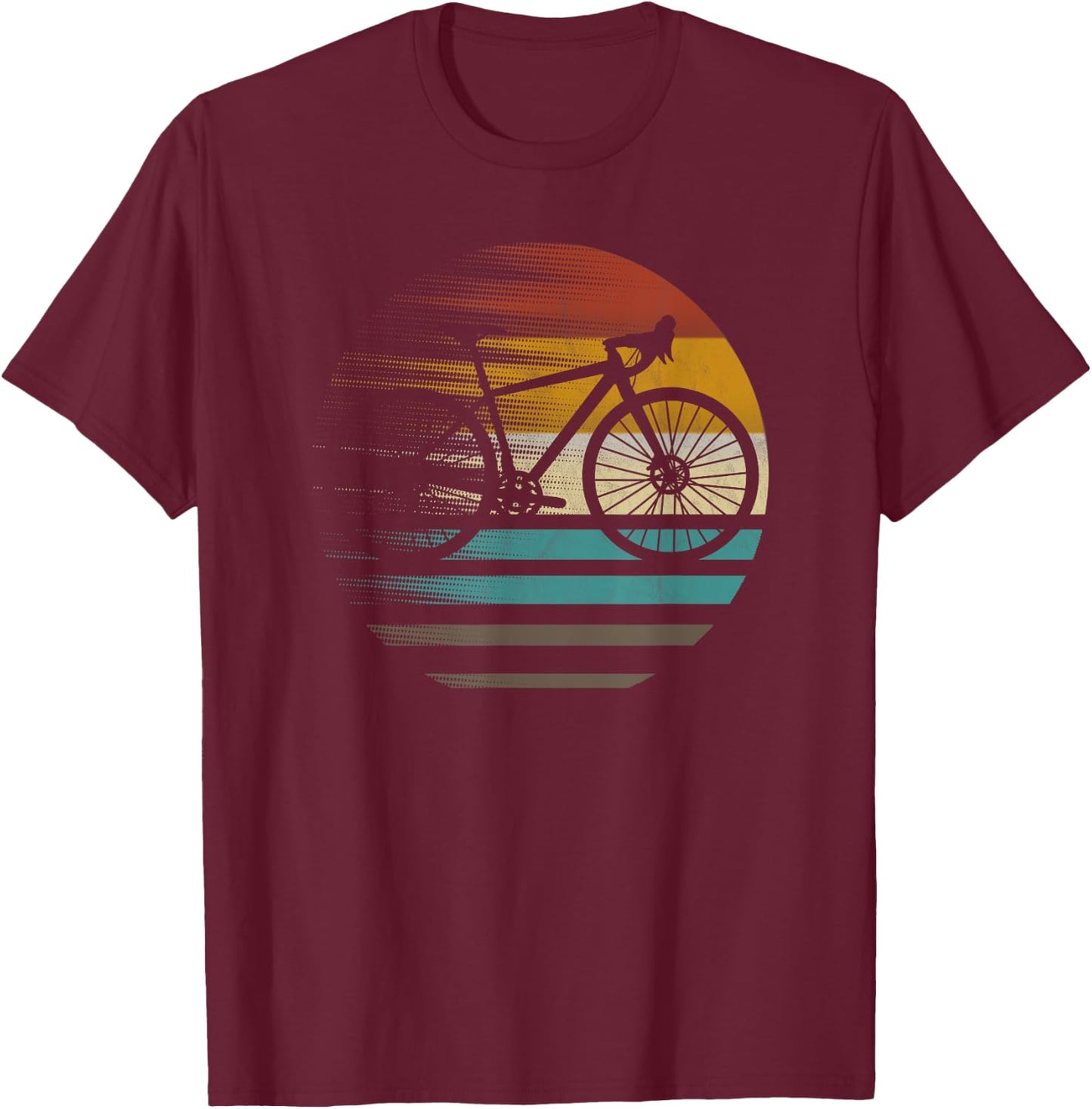 Gravelbike gravel bike gift retro vintage T-Shirt - T-Shirt | Maroon
