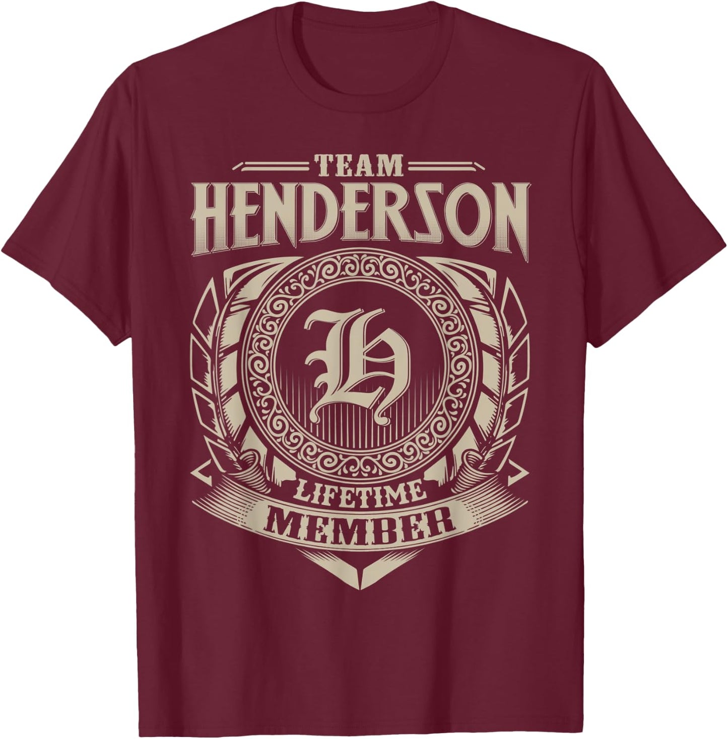 Team HENDERSON Lifetime Member Vintage HENDERSON Family T-Shirt - T-Shirt | Maroon