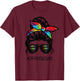 Office Squad life messy bun hair Administrative Assistant T-Shirt - T-Shirt | Maroon