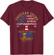 American Grown Swedish Roots Tree Flag Family Heritage T-Shirt - T-Shirt | Maroon