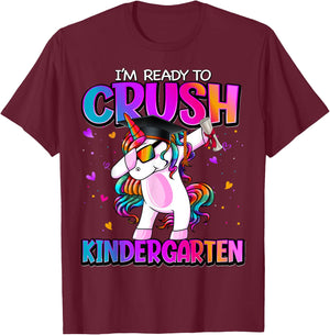 I'm Ready To Crush Kindergarten Back To School Kindergarten T-Shirt - T-Shirt | Maroon