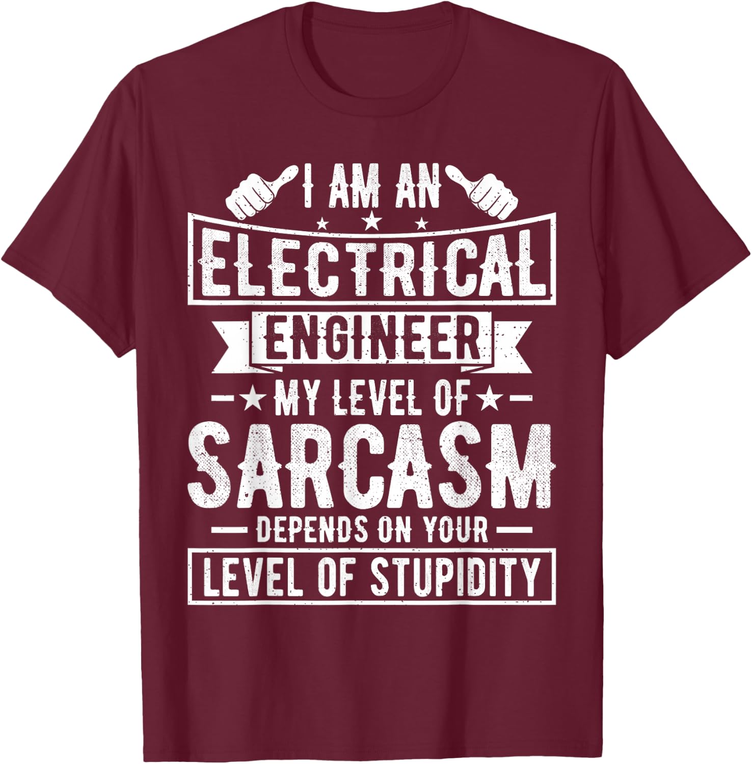 Electrical Engineer - Funny Electrical Engineering Engineer T-Shirt - T-Shirt | Maroon
