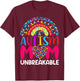 Autism Mom Unbreakable , Black T-Shirt - T-Shirt | Maroon
