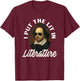 I Put The Lit In Literature -Retro Funny Shakespeare T-Shirt - T-Shirt | Maroon