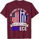 Greek American Patriot Heart is from Greece Flag T-Shirt - T-Shirt | Maroon