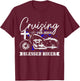 Christian Biker Cruising For Jesus Vintage Motorcycle T-Shirt - T-Shirt | Maroon