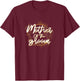 Mother of the Groom Bachelorette Wedding Party Bridal Shower T-Shirt - T-Shirt | Maroon