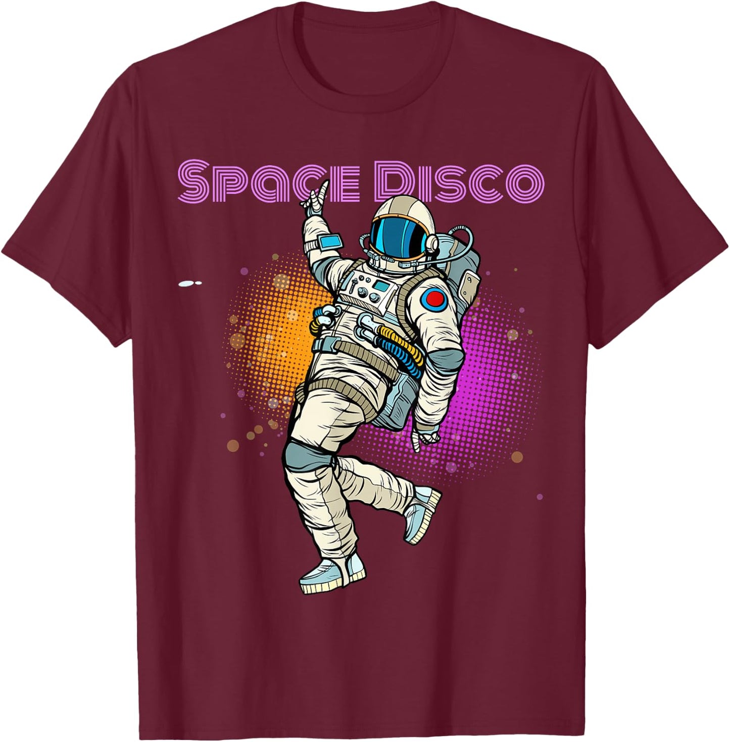 Space Disco Astronaut Dance Novelty & cool designs T-Shirt - T-Shirt | Maroon